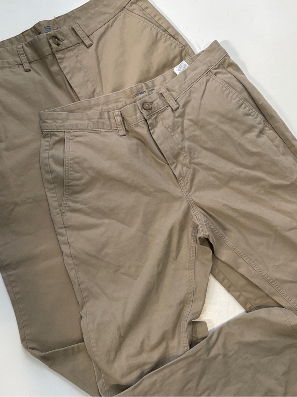 LOT 2 Old Navy Men's Chino Pants in Light Khaki